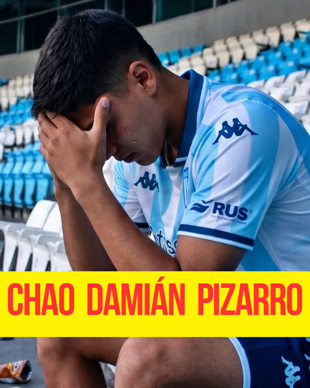 la salida de Damián Pizarro en Racing
